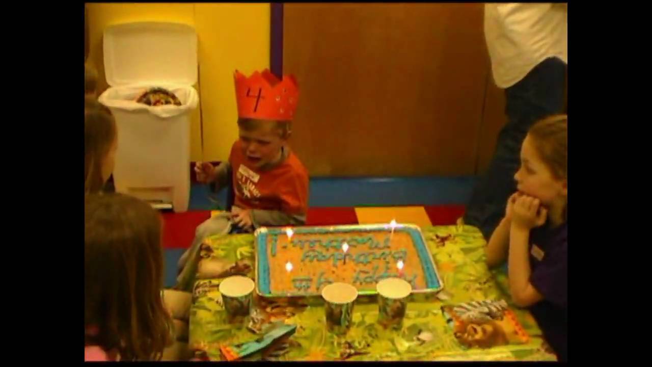 Matthew's fourth Bday meltdown