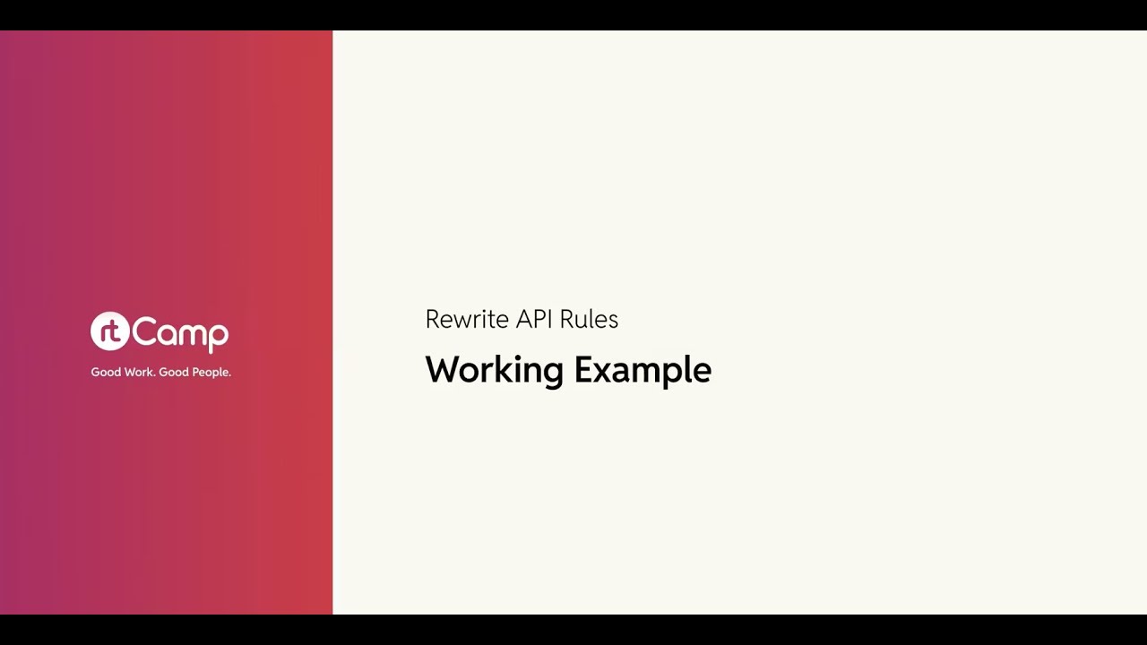 Working Example - YouTube