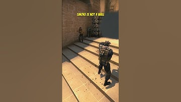 SMOKE IS NOT A WALL (USE THIS FLASH) ON MIRAGE #shorts #csgo