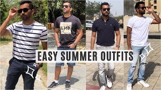EASY SUMMER OUTFITS FOR INDIAN MEN 2019 | SUMMER LOOKBOOK | Men's Outfit Inspiration | ANKIT TV