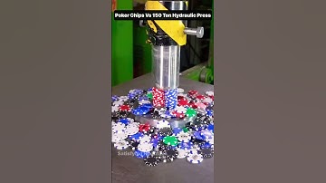 Poker Chips Vs Hydraulic Press Experiment #hydraulicpress #poker
