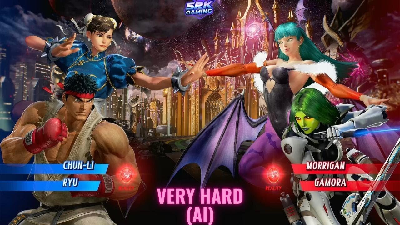 Ryu & Chun Li VS Morrigan & Gamora (Very Hard AI) - Marvel VS Capcom ...