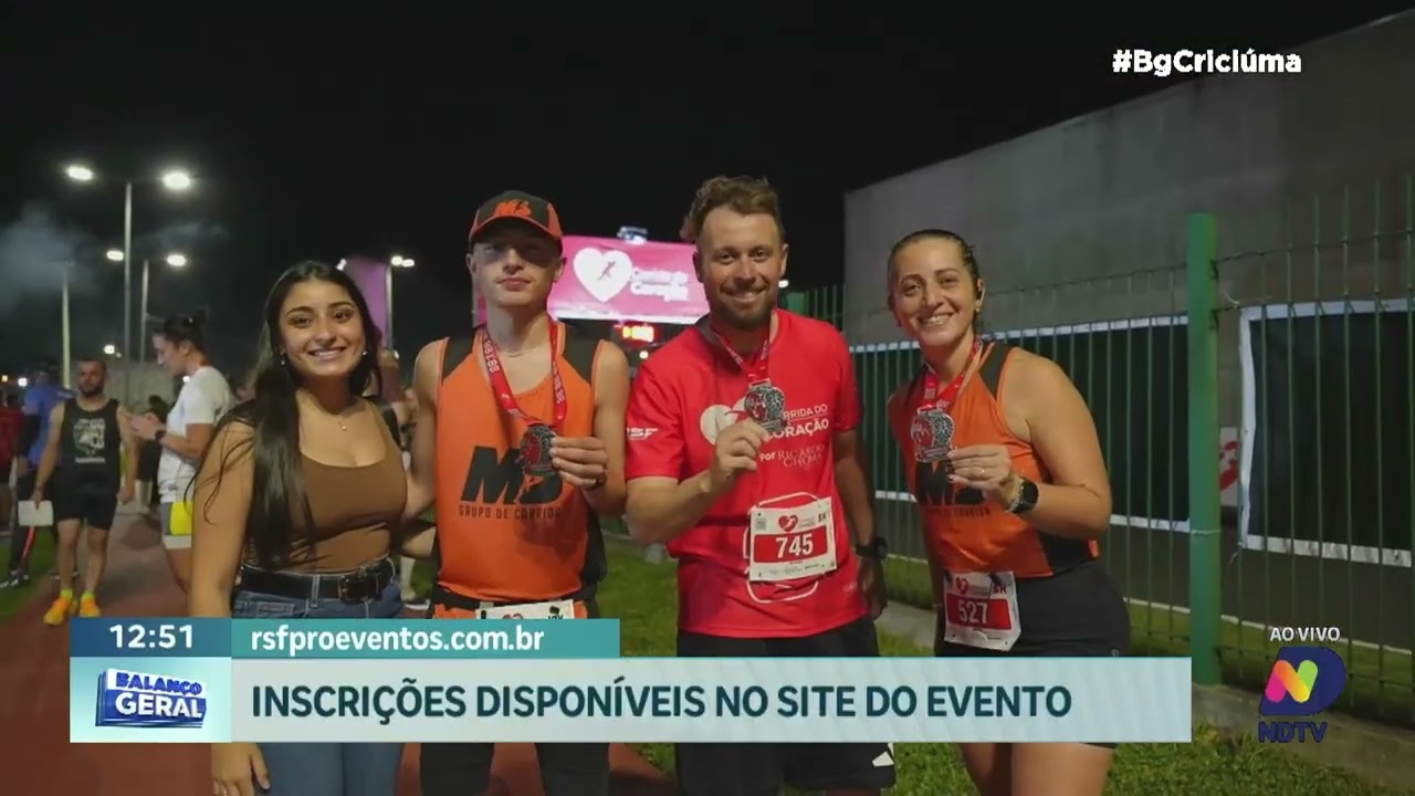 Corrida do Coração reúne participantes em edição em Forquilhinha