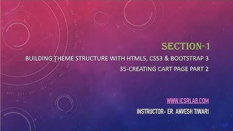 35 Creating Cart Page Part 2  E Commerce Website In PHP & MySQL
