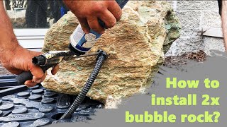 How we install two bubble rocks in a small backyard in Minneapolis! by Team MnWaterscapes 77 views 3 months ago 5 minutes, 24 seconds