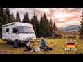 Cozy Black Forest Camping Adventure | Retro Motorhome | No Talking | ASMR