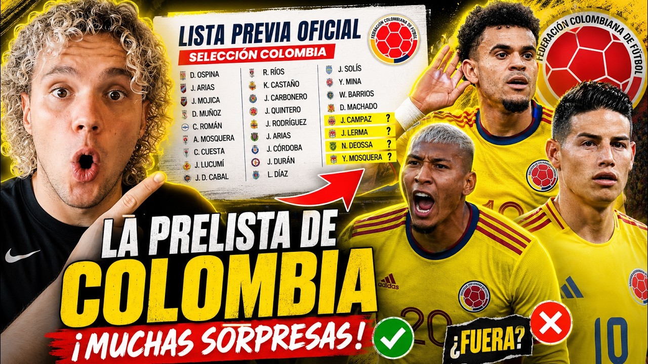 La PRELISTA de COLOMBIA para el Mundial dejó a TODO el país en shock 🇨🇴 ...