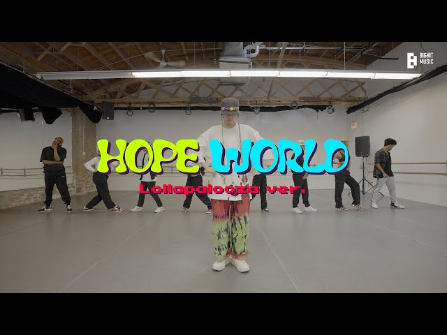 [CHOREOGRAPHY] j-hope 'Hope World' Dance Practice (Lolla 2022 ver.) class=