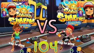 Subway Surfers Full Screen Versus Kim Vs Olivia Buenos Aires Android Gameplay