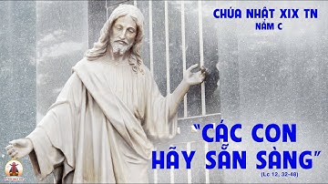 CHÚA NHẬT TUẦN XIX - MÙA THƯỜNG NIÊN - Lc 12,32-48.