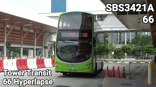 [SBS3421A | B9TL Euro V] Tower Transit Trunk 66 (Direction 2) Hyperlapse [Before Amendment]