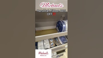 Thumbnail of MICHAELS || 80% OFF Hanukkah Ribbon‼️( For those who enjoyed the Hanukkah Decorations I shared )