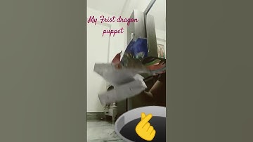 how is it ? my first dragon puppet #dragonpuppets