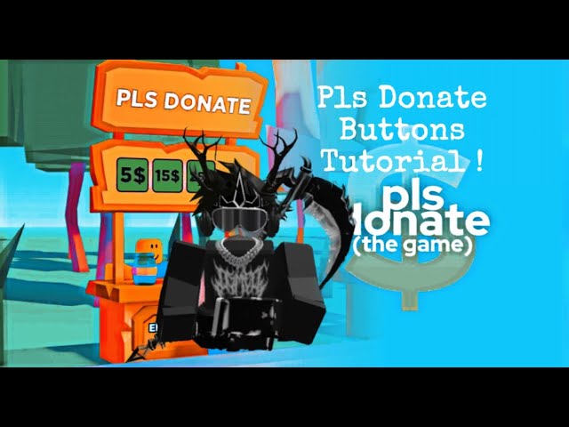 How To Make Pls Donate Buttons Tutorial! 