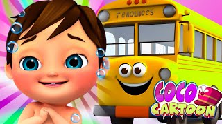 wheels on the bus - Nursery Rhymes &amp; Kids Songs By Coco Cartoon School Theater