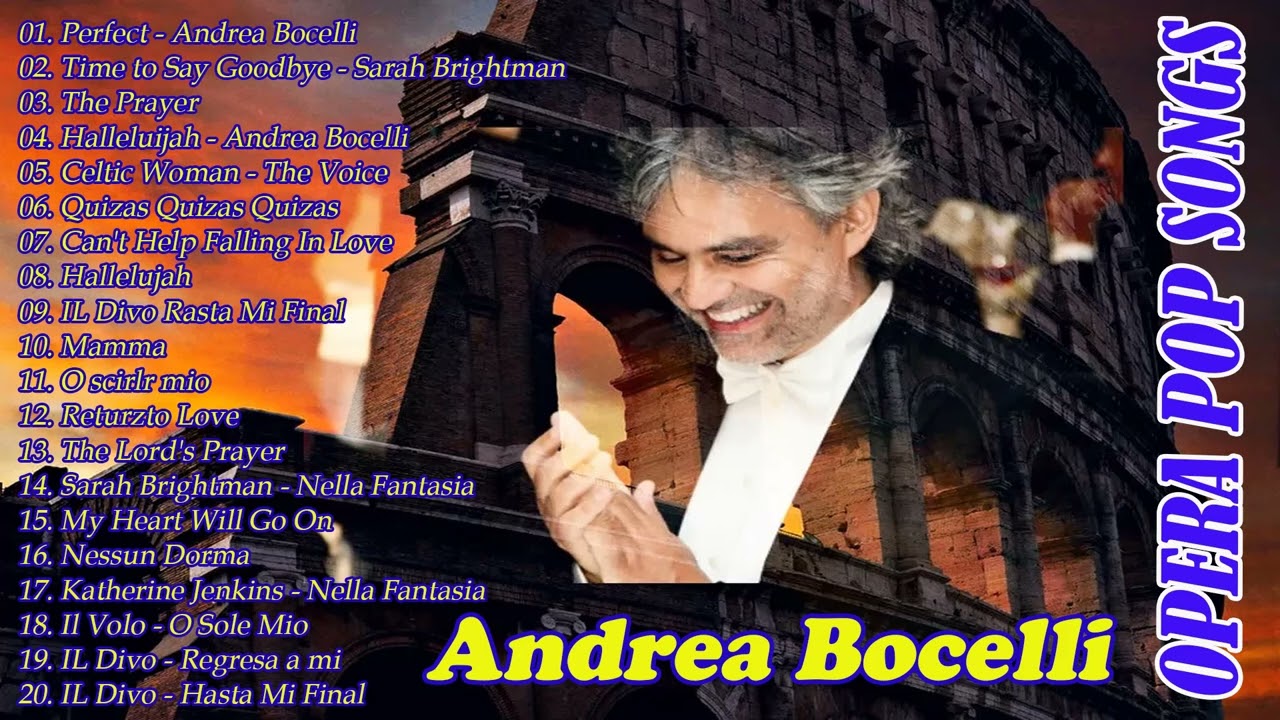 Andrea Bocelli's greatest songs of all time - Classic FM