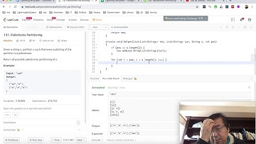 leetcode 131 palindrome partition
