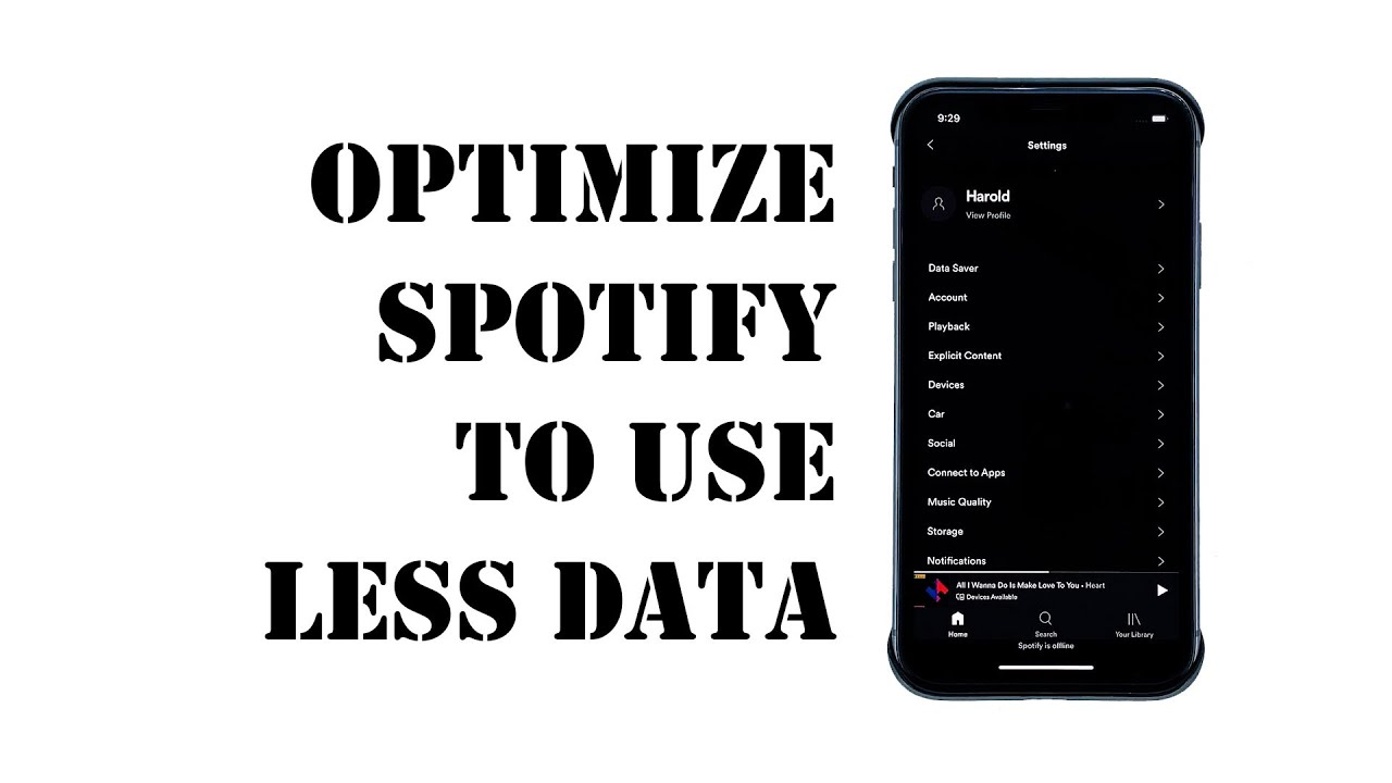 How to optimize the Spotify app to use less cellular data