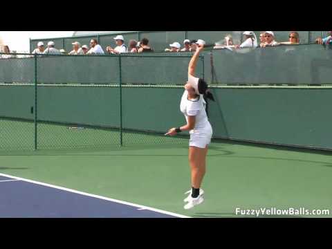 Zheng Jie hitting in High Definition