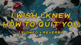 sombr - i wish i knew how to quit you [ slowed + reverb ] (lyrics)