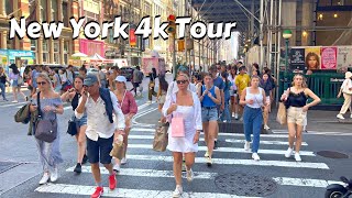 Manhattan Walk Summer New York City 4k Walking From 23rd Street to East Village Brooklyn Bridge