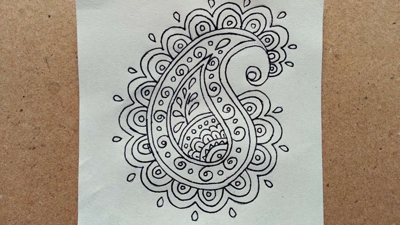 How To Draw Paisley Designs