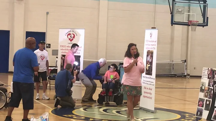Nicholas receives his wheelchair!