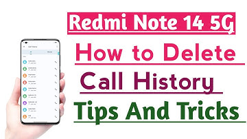 Redmi Note 14 5G How to Delete Call History | Call History Remove Kaise kare tips and tricks
