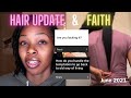 Natural Hair Update &amp; Faith Journey (Q&amp;A) | Vlogmas Day 9