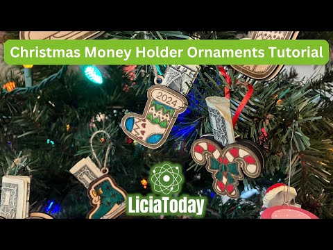[Laser cut and engrave] Christmas Money Holder Ornaments