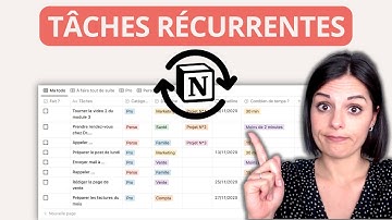 COMMENT CRÉER DES TÂCHES RÉCURRENTES DANS NOTION ?