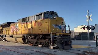 LOF63 the Oxnard Local with big power, an SD70ACe at Hagle  lumber and Santa Paula branch Enjoy