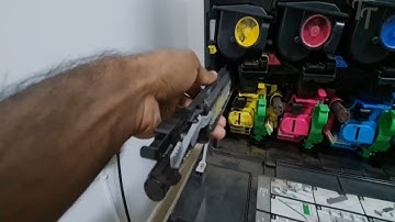 How to replace Toshiba 3015AC Printer Transfer Belt Cleaning Assembly | Fixing Streaks And LInes