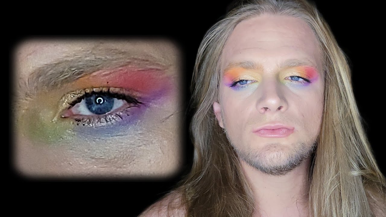 🌈 “Pride Month Makeup 🏳️‍🌈| Bold Rainbow Eyeshadow Tutorial to Slay, Blend & Celebrate”