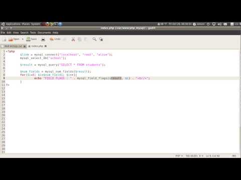 การเขียนโปรแกรมภาษา PHP กับ MySQL 35 mysql field flags
