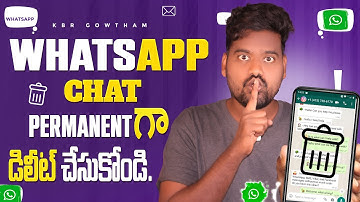 How To Delete WhatsApp Messages Permanently in 2025 | Telugu Tutorial