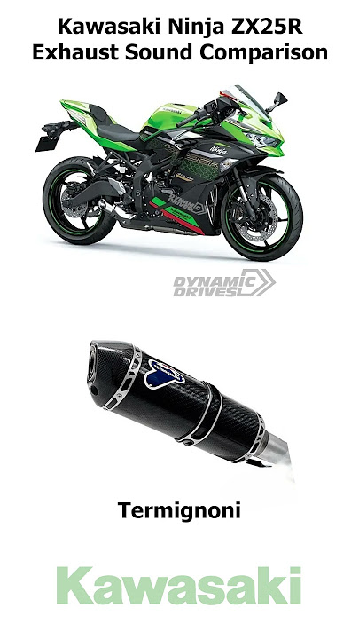 Kawasaki ZX25R Exhaust Comparison #kawasaki #zx25r #exhaust