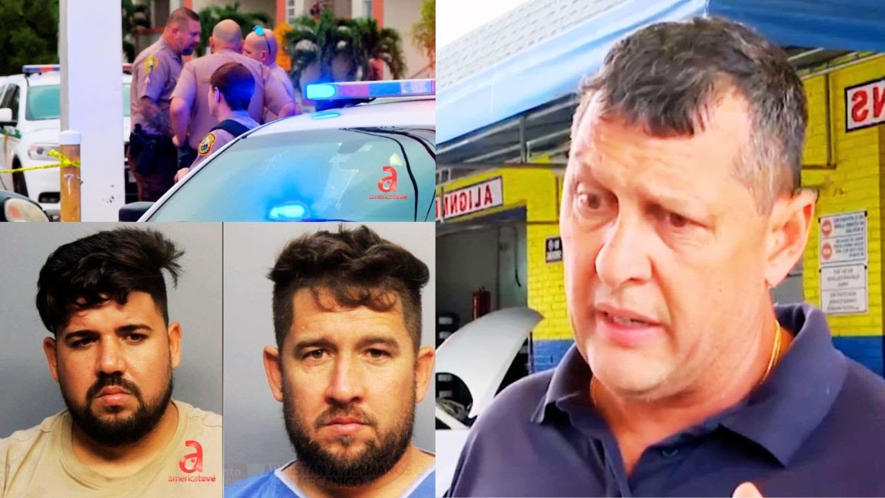 Miami: Dos hermanos cubanos arrestados por propinarle brutal golpiza a su mecánico de carro