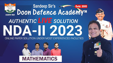 NDA-II 2023 Paper With Detailed Solution & Authentic Answer Key By Our Most Experienced Faculties.