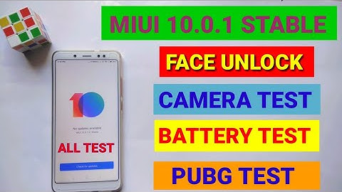 Redmi note 5 Pro miui 10.0.1.0 update | #battery test #face unlock #Camera test #PubG test