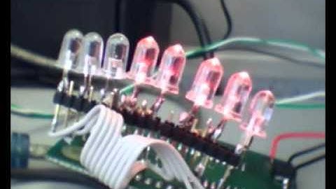 LED VU METER on HCS08 Freescale Microcontroller