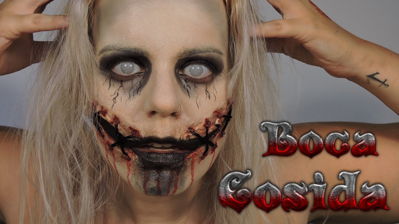 Maquillaje Boca Cosida / Gore #18 / Maquillaje para Halloween, Swen Mouth  Makeup - YouTube