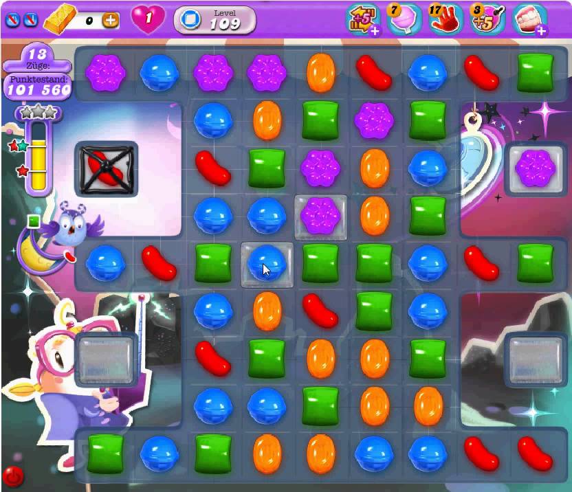 Candy Crush Saga Dreamworld Level 109 ODUS 3 STARS YouTube
