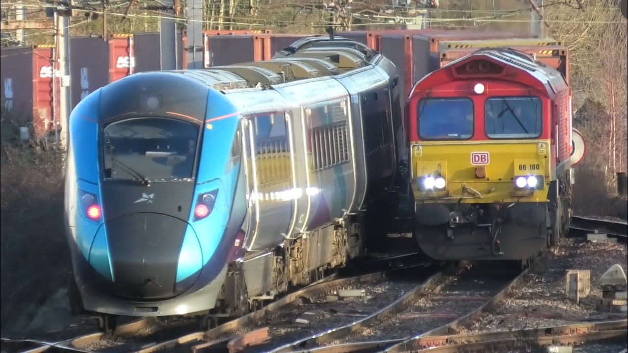 Fantastic Action At Carlisle Station Freight/Passenger Trains WCML