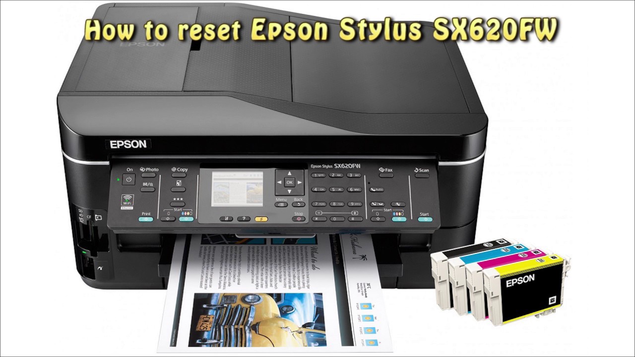 Reset Epson SX 620FW Waste Ink Pad Counter YouTube