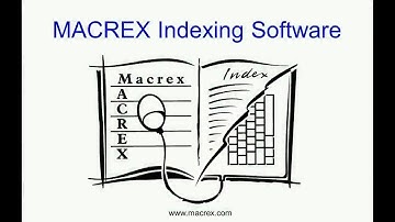 MACREX Indexing Software: Mastering Macrex - 03 Navigating Within an Entry
