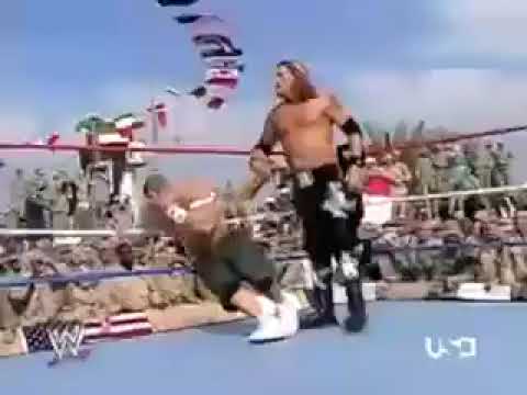 John Cena vs Edge raw tribute to the troops December 2006 part 1