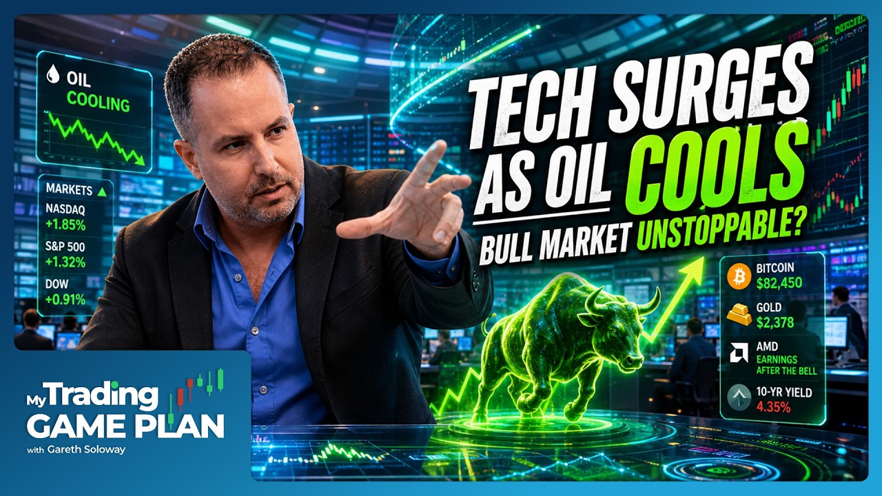 Tech SURGES as Oil Cools: Is the Bull Market Unstoppable? Key Levels To Trade, Stocks, Bitcoin, Gold