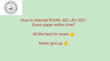 How to attempt paper within time | RVUNL AEn JEn AO PO Exam 2021| Accuracy |Applicable for all posts