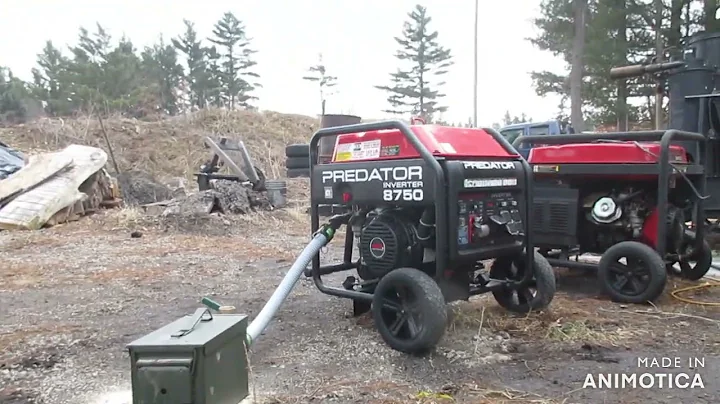 Power Your Generator with Woodgas! Watch the Predator 8750 in Action